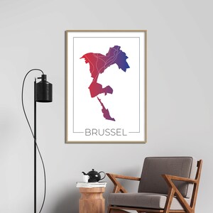 Carte de Bruxelles : l'art mural parfait pour les amateurs de voyage !
