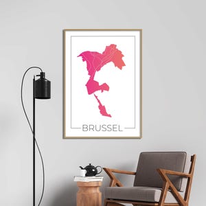Carte de Bruxelles : l'art mural parfait pour les amateurs de voyage !