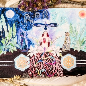 Art print // Wall decoration // Watercolor // Altar design