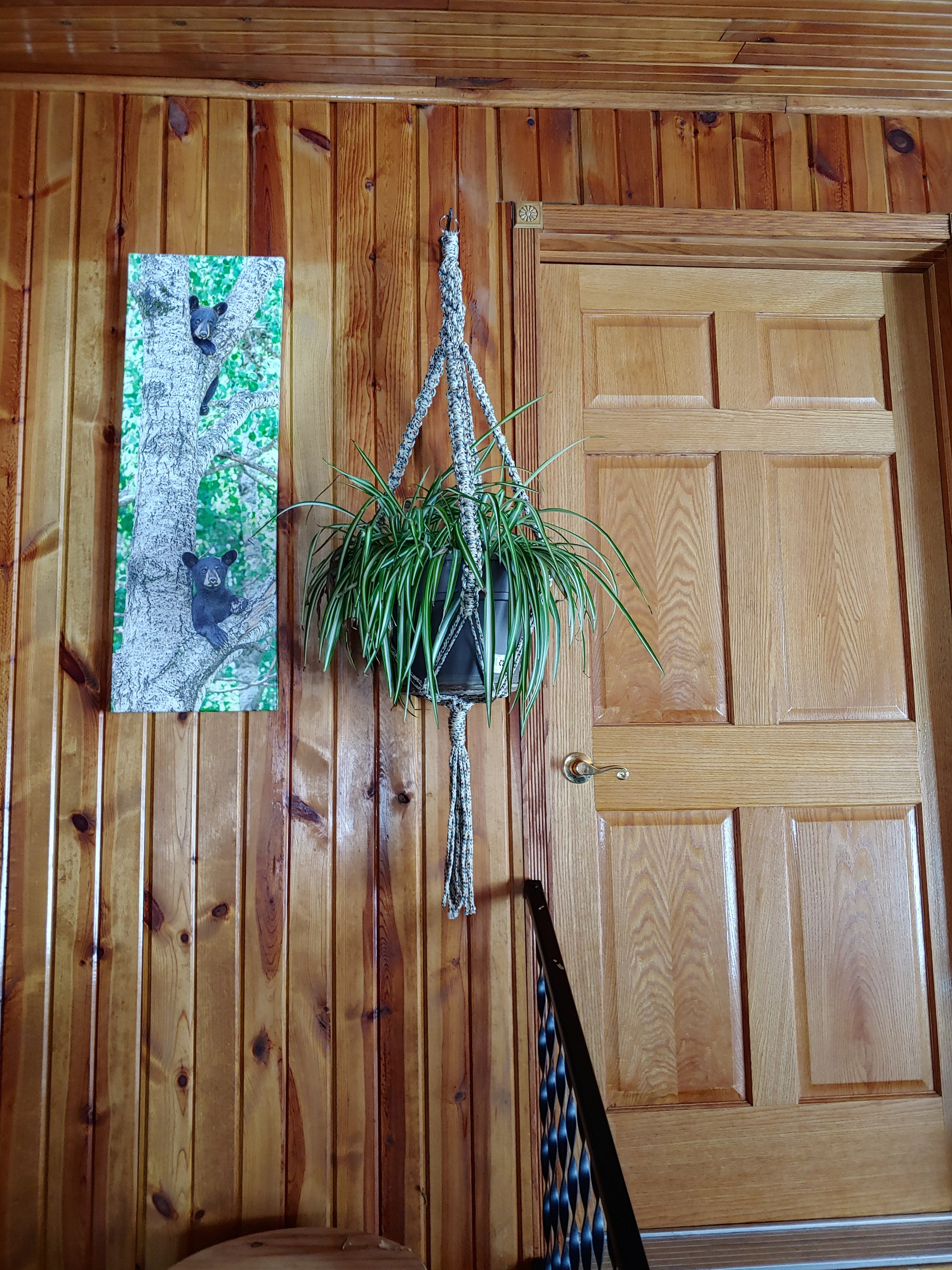Macrame' Chinese Crown Knot Plant Hanger Etsy