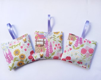 Lovingly handmade lavender bags in cottage garden theme - sold individually
