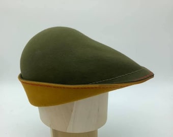 Mittelalter-Hut Aus 100% Wolle – Robin-Hood-Stil, Einheitsgröße Für LARP & Cosplay