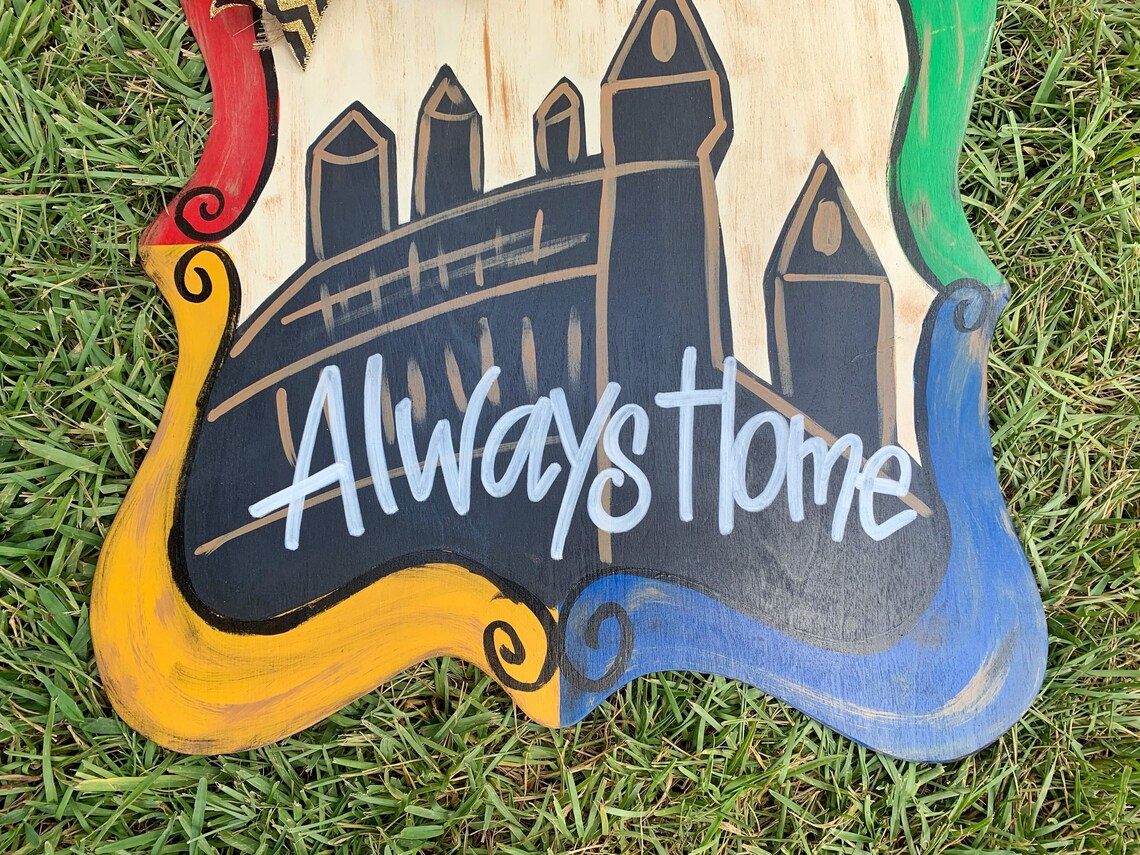 Harry Potter Inspired Door Hanger Hogwarts Decor Harry | Etsy