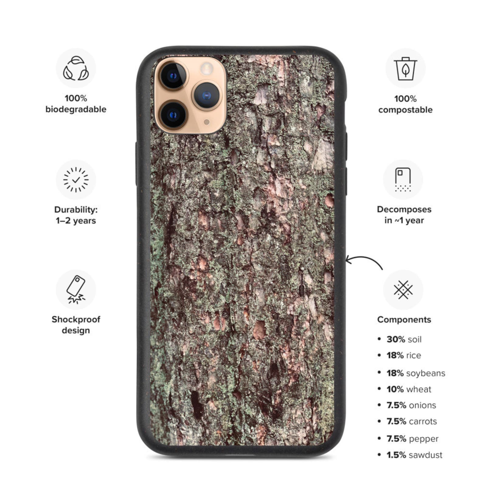 Bark phone case iphone Etsy