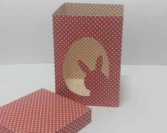 Plantilla de caja de Pascua, caja de Pascua svg, mini plantilla de caja de huevos de Pascua