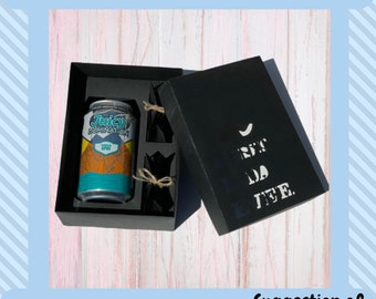 Caja de regalo del Día del Padre svg, Plantilla de caja svg, Caja svg, caja de cerveza svg, Caja rectangular, Cricut, Silueta, ScanNcut, Descarga instantánea, dxf,pdf