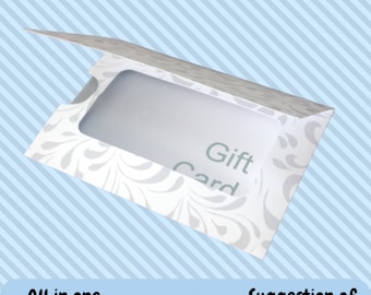 Gift card holder svg, pdf, dxf, cricut, silhouette, digital files, instant download