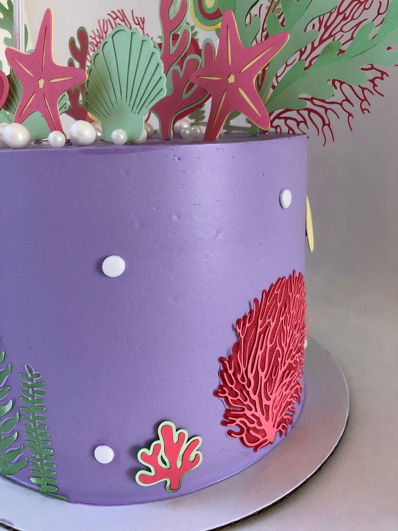Under the Sea Cake Topper Ocean Cake Topper Mermaid Cake Etsy