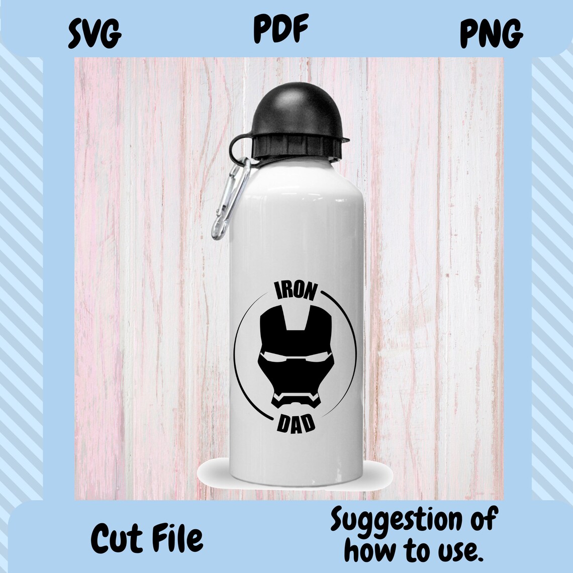 Iron Dad Svg,father Day Svg,daddy Iron Man,dad Svg and Png Files for Cricut,silhouette,tshirt ...