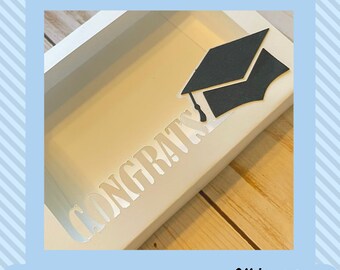 Caja de regalo de graduación, Box svg, Box Template svg, svg, dxf, pdf, Silhouette, Cricut, archivos digitales. descarga instantánea