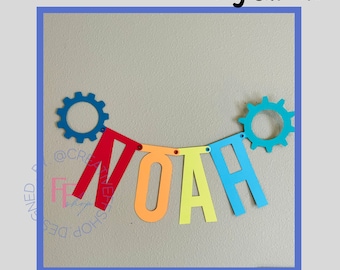 Letras para banner svg, alfabeto, bandera, penant png, pdf