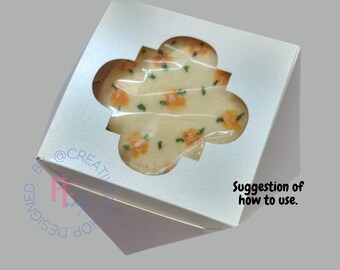 Caja de regalo svg, caja de regalo, caja de galletas, caja de diamantes, día de la madre, 1" de alto
