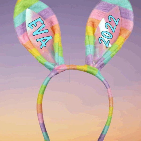 Personalized Bunny Ears, Custom Bunny Headband, Easter Bunny Ears Headband, Bunny Ears Headband,Easter Basket Headband,Easter Bunny Headband
