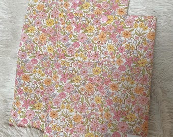 Floral Book Sleeve with Snap Closure | Padded Protector | Cute Fabric E-Reader, Paperback & Hardcover Case | Book Lovers Gift Spring Floral