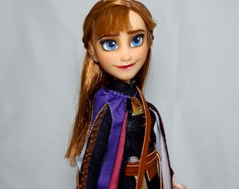 OOAK アナと雪の女王 2 アナ アートドール（映画に忠実な顔立ち）（リペイント、カスタマイズ、ハズブロ）