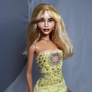 OOAK Sabrina Carpenter Barbie Art Doll, Realistc Celebrity Repaint