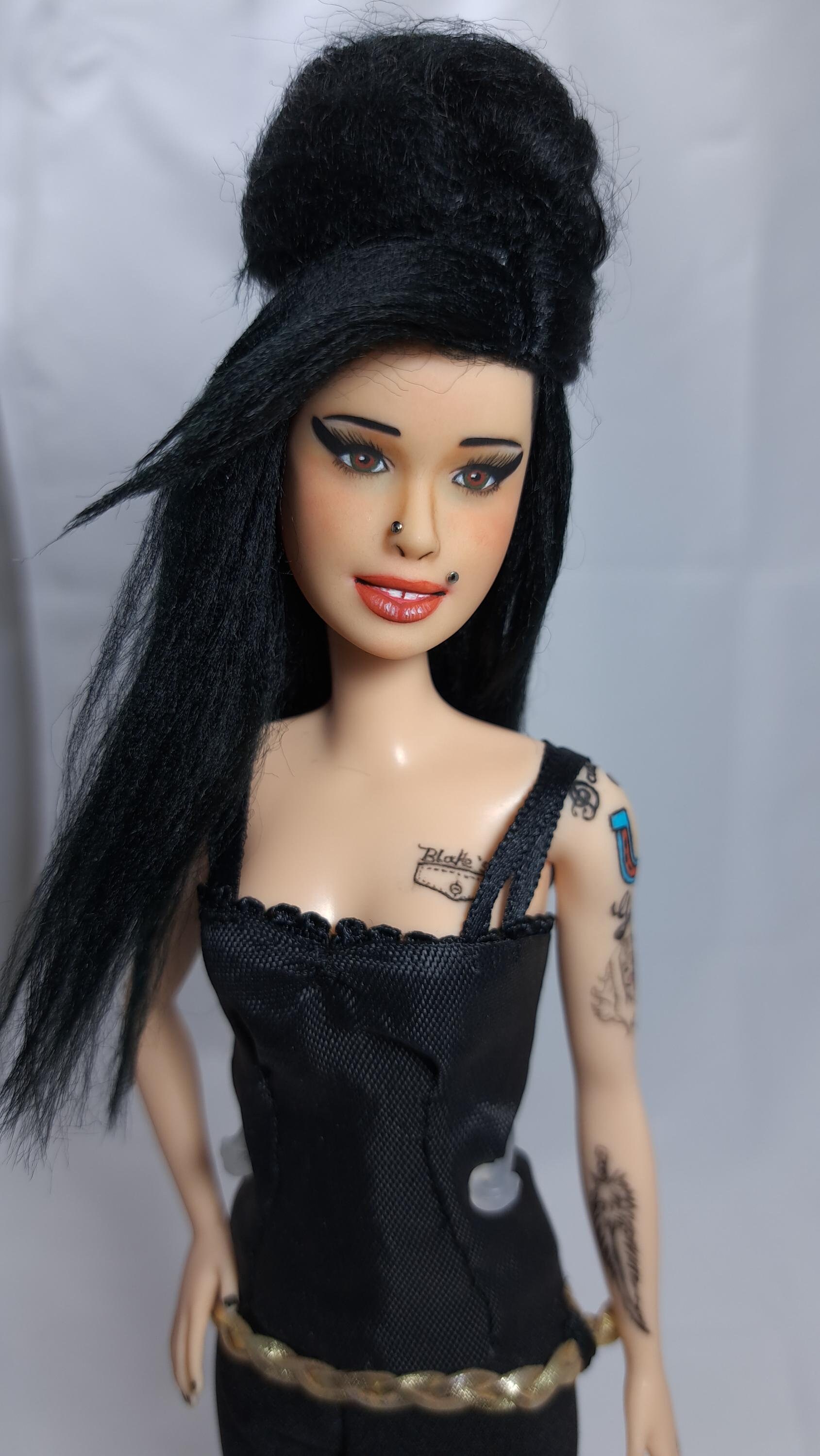 BARBIE COLLECTOR MATTEL Beyonce Aa Ooak Repainted 12" Doll EUR 69,00