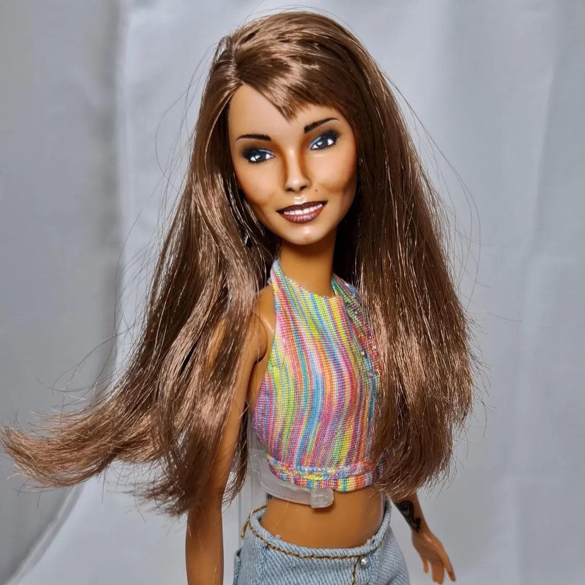 OOAK Janet Jackson Barbie Art Doll 