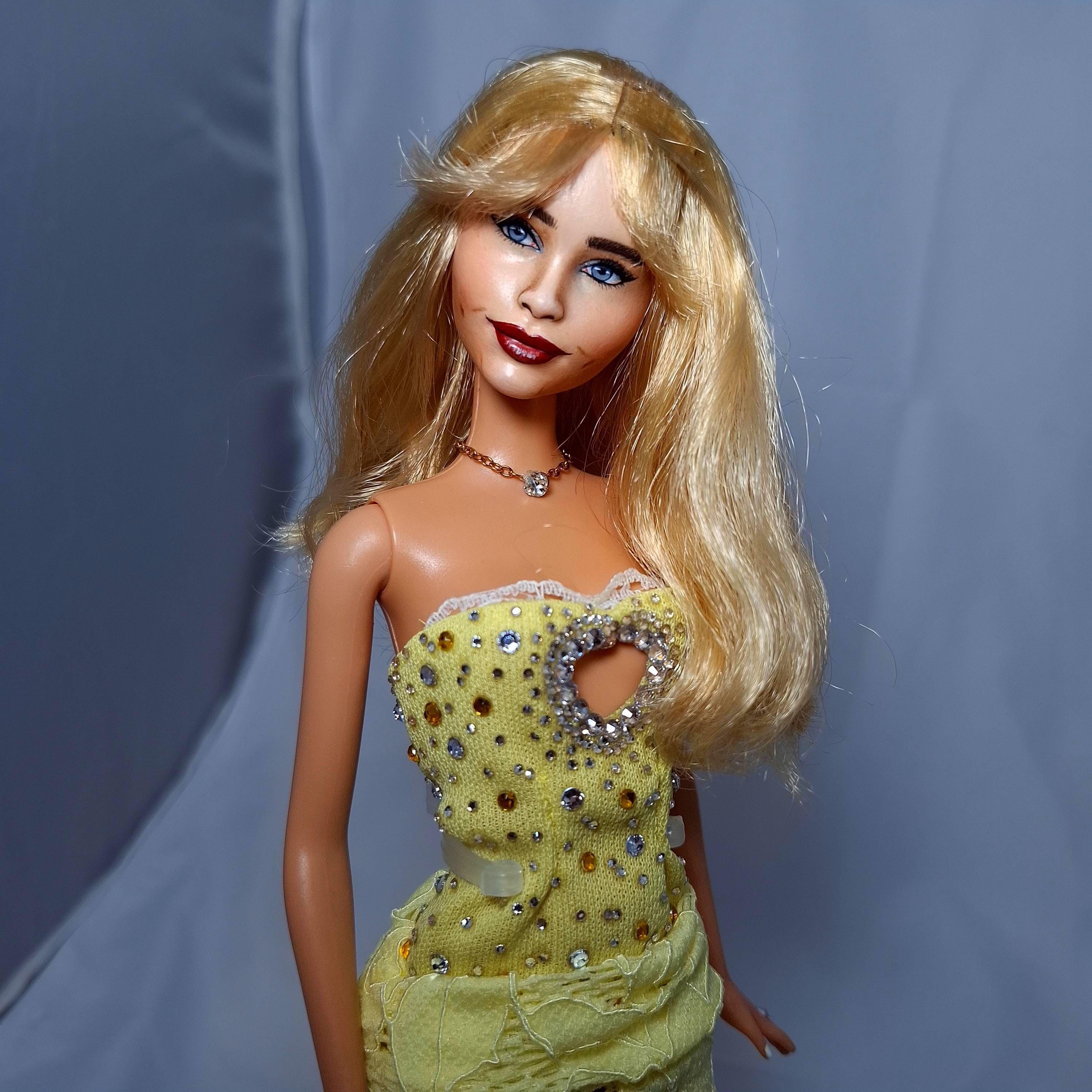 OOAK Sabrina Carpenter Barbie Art Doll, Realistc Celebrity Repaint