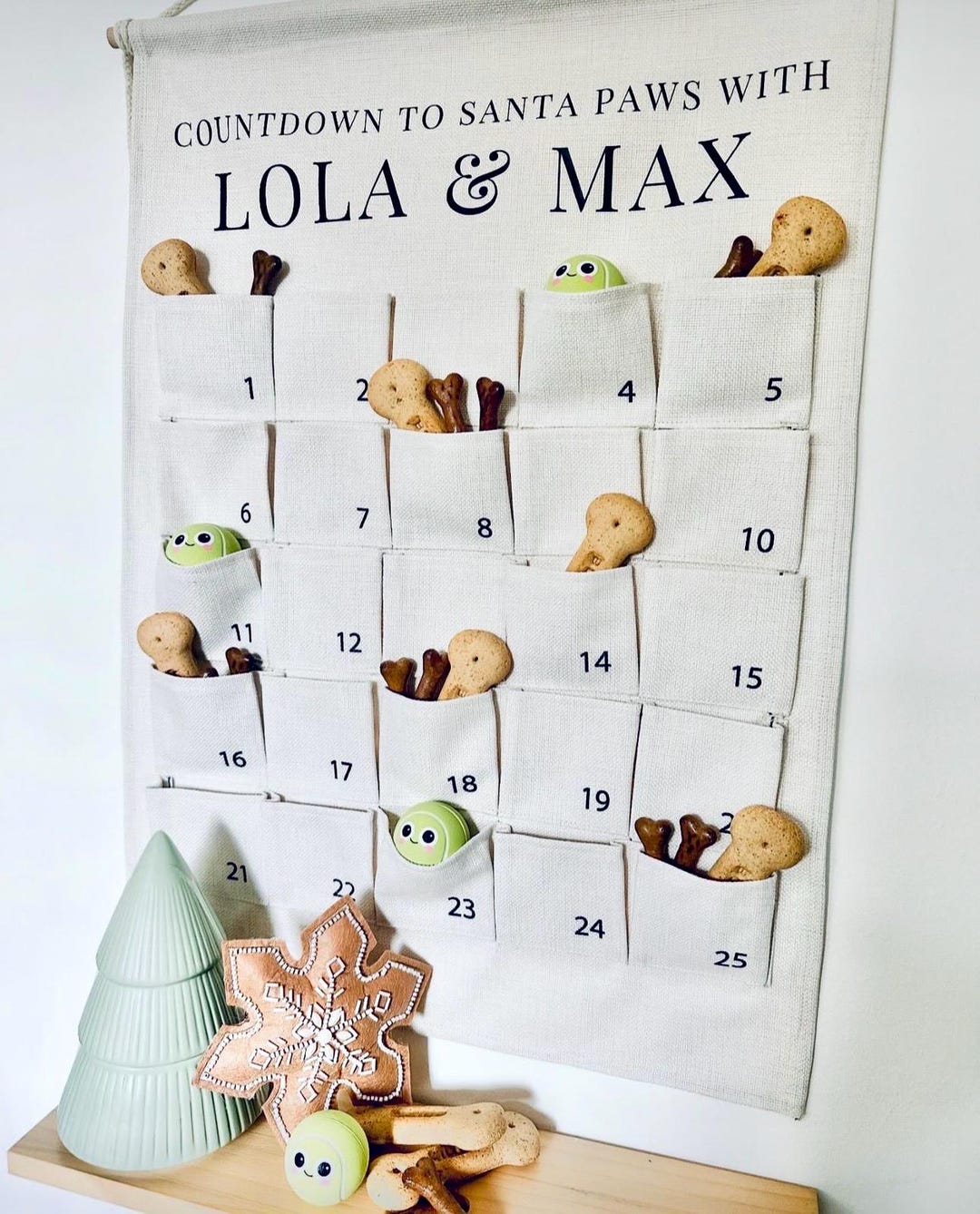 Pet Advent Calendar, Dog Advent Calendar, Personalised Advent Calendar