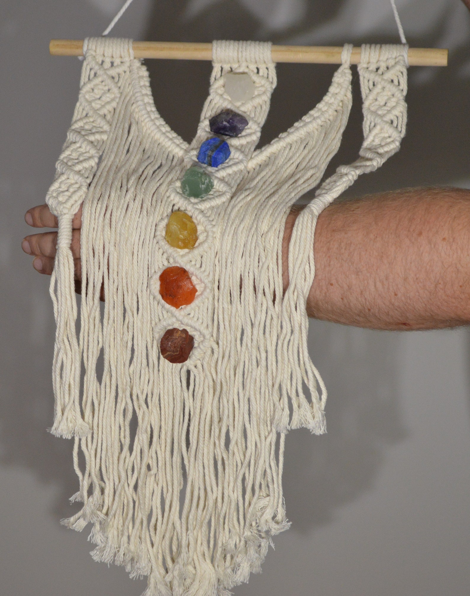 Chakra Macrame Wall Hanging Chakra Decor Wall Art Etsy Australia