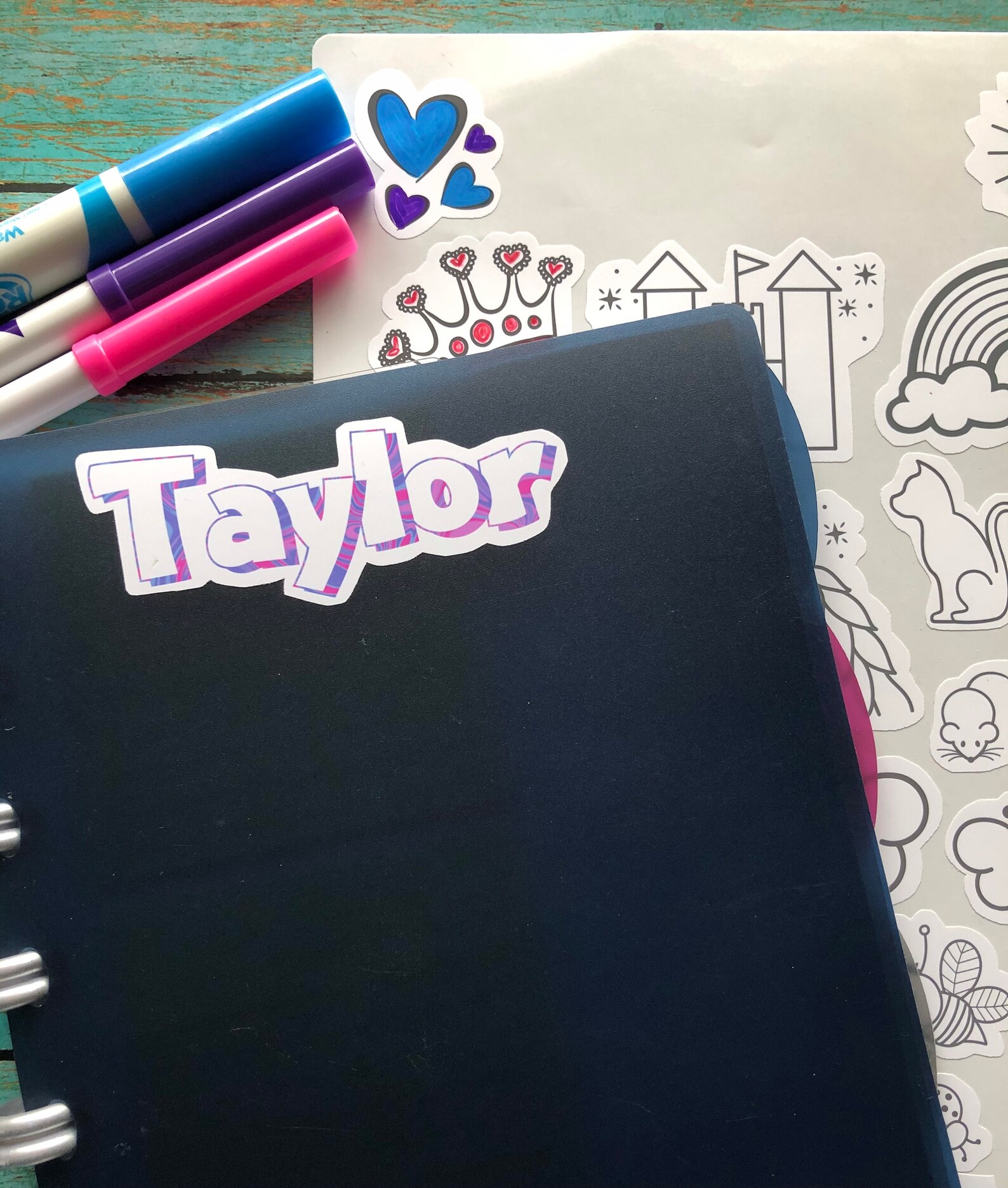 Customized Color Your Own Stickers for Kids: Coloring | Etsy