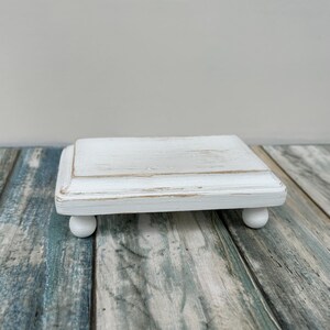 Farmhouse Style Distressed Mini Rectangle Wood Riser - Etsy