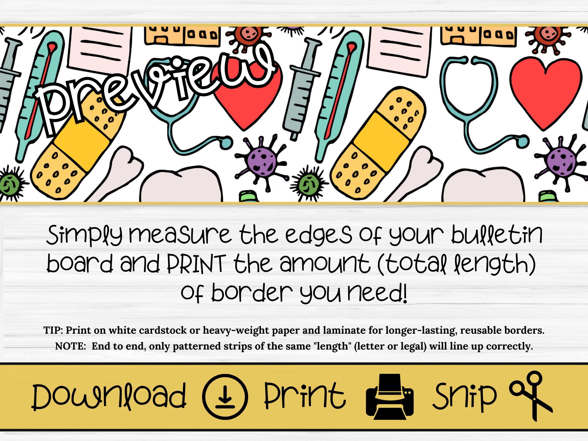 Health Themed Bulletin Board Border School Nurse Bulletin Board Heart