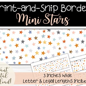 Stars Bulletin Board Border | Printable Trim for Classroom Bulletin ...