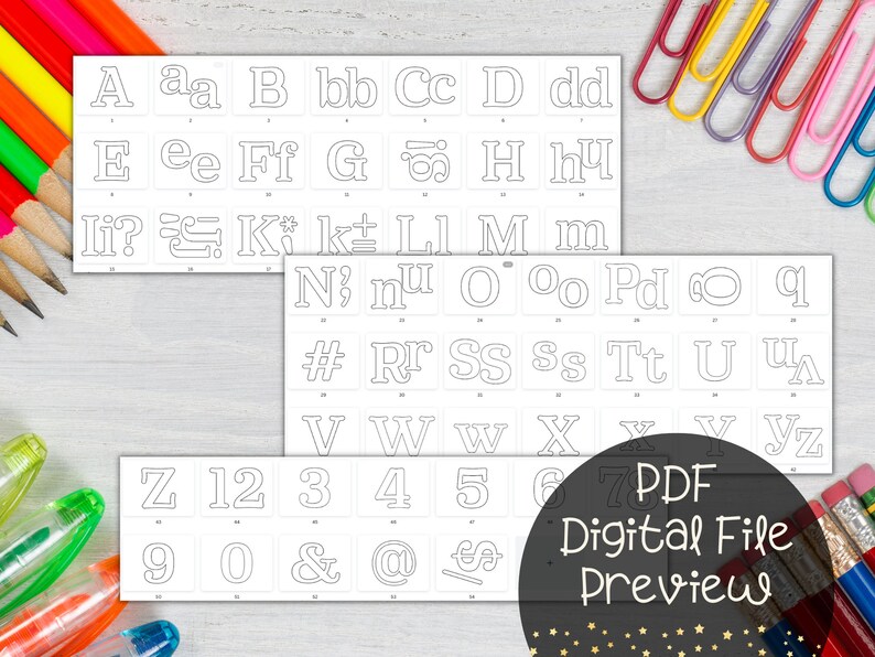 Large Printable Bulletin Board Letters for Teachers and DIY - Etsy