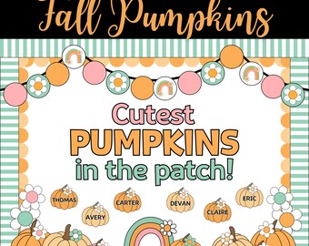 Fall Bulletin Board Idea | Printable Kit for Teachers | Back to School Display | Editable Student Names | Autumn Classroom Bulletin Board