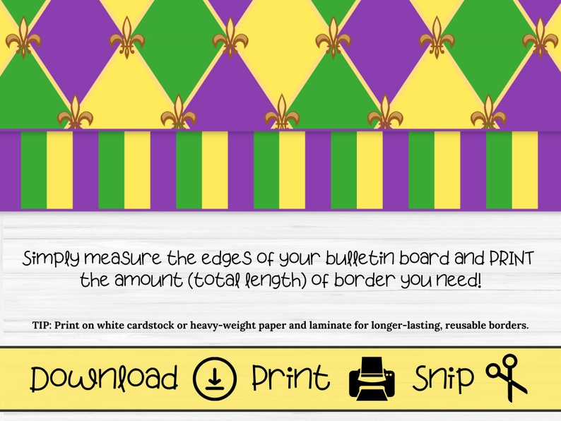 mardi gras themed bulletin board