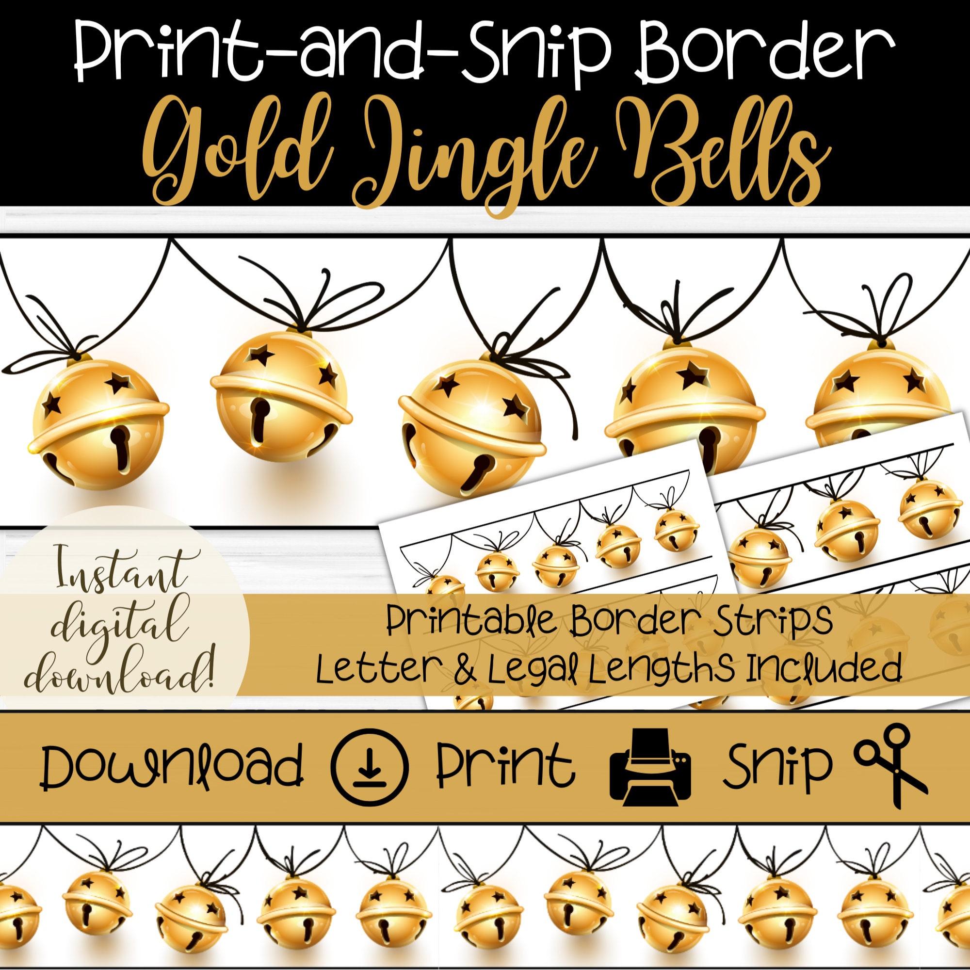 Jingle Bell Border Photos and Images