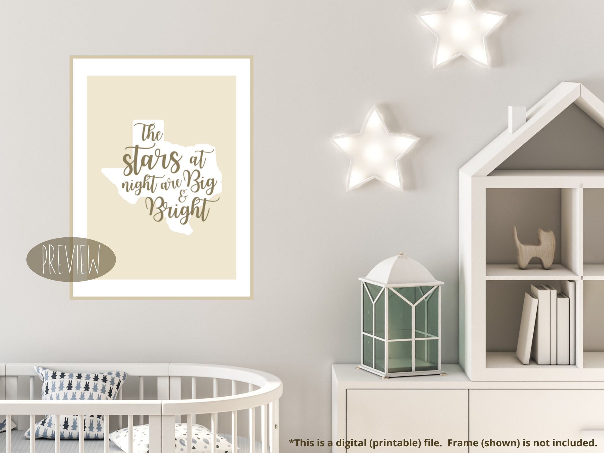 Texas Lyrics Art Print: Deep in the Heart of Texas (digital