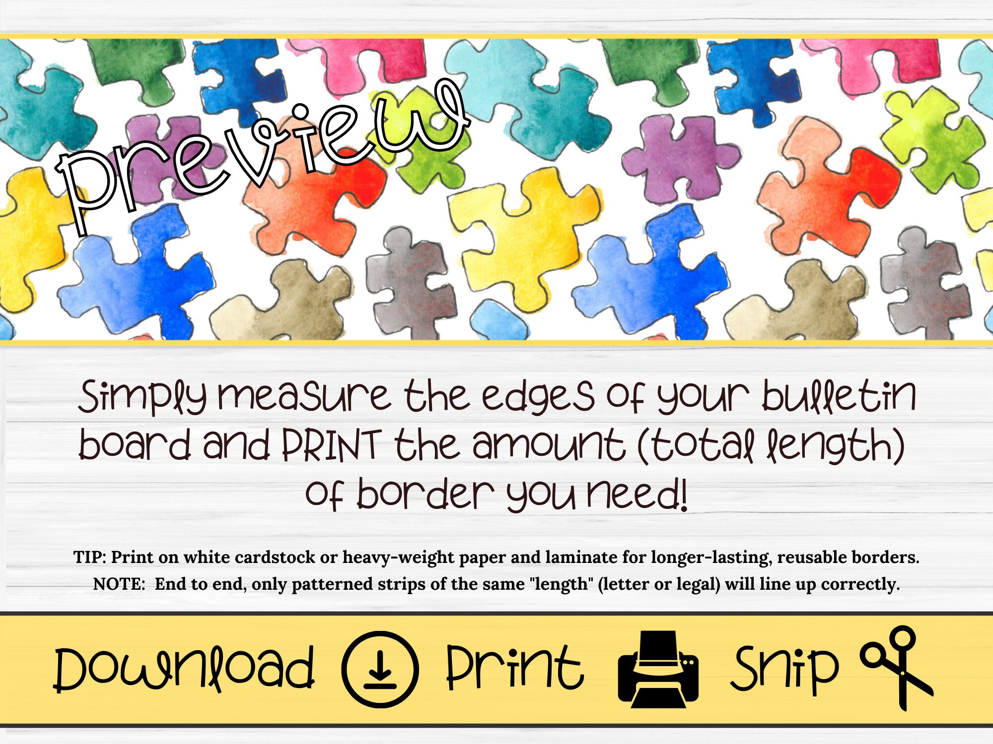 Printable Bulletin Board Border for Teachers Classroom Boards and ...