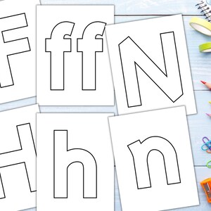 Extra Large Bulletin Board Letters | Printable Letter Outlines for ...