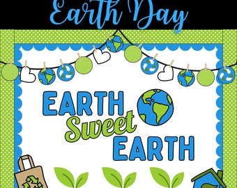 Earth Day Bulletin Board Kit | Reduce, Reuse, Recycle | Environmental Awareness | Teacher Bulletin Board Idea | Printable Classroom Decor