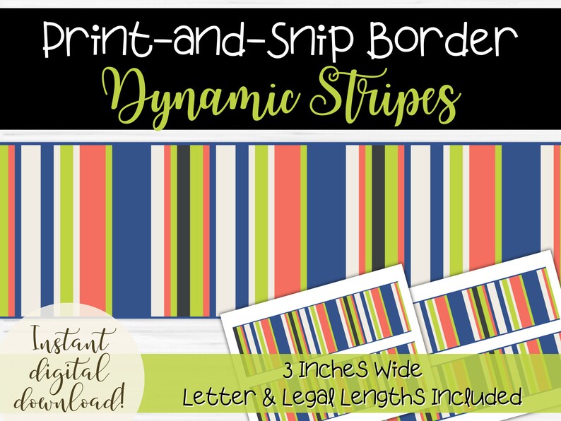 Printable Bulletin Board Border for Classroom Teachers, DIY Signs and
