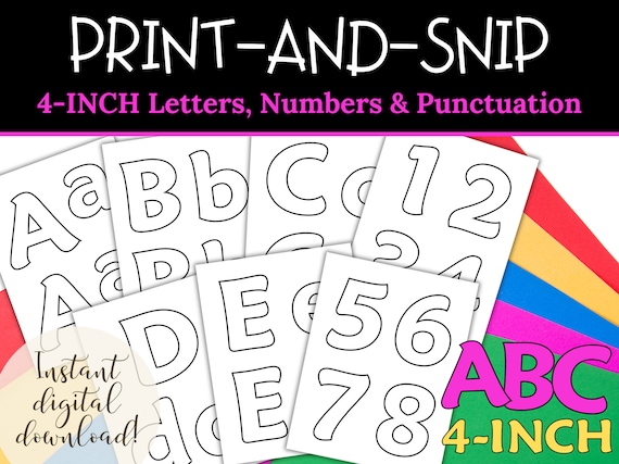 4 Inch Printable Letters A Z 4 Inch Block Letters 13 Free PDF