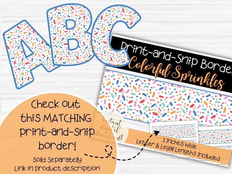 Sprinkle R Letter Sprinkles Letters for Bulletin Board: Birthday Party & Celebration (PDF ...