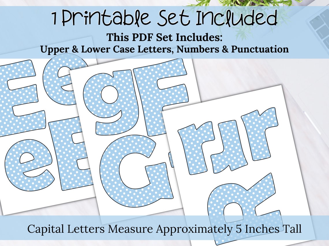 Printable Classroom Bulletin Board Letter Set for Teachers - Etsy