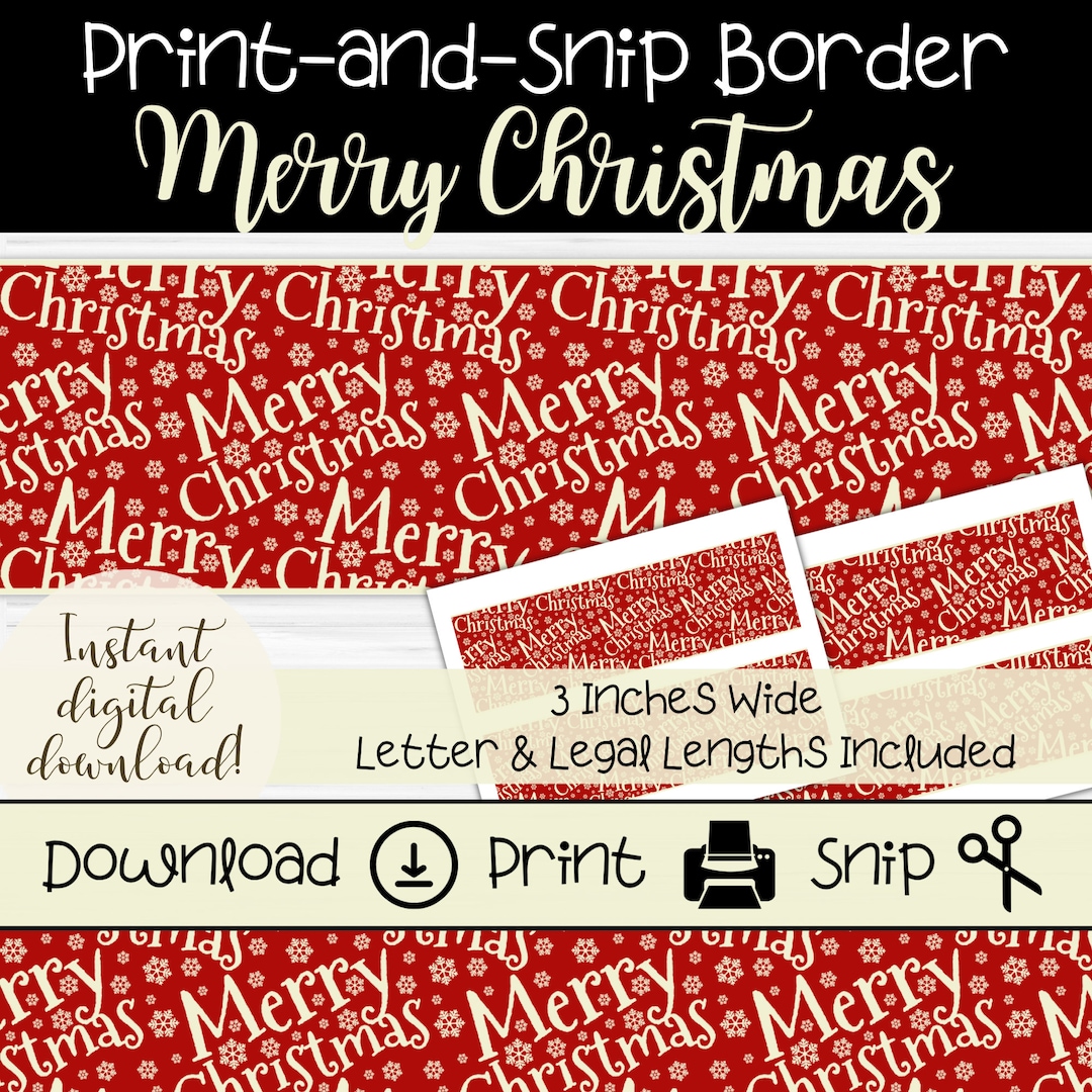 Merry Christmas Bulletin Board Border Printable Holiday Border Strips merry-christmas-bulletin-board-border-printable-holiday-border-strips