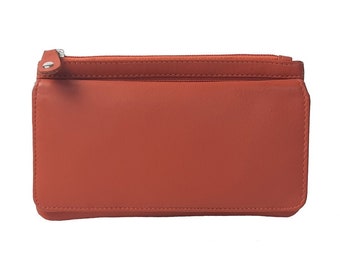 orange leather handbolsas uk
