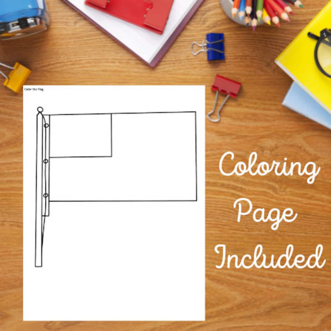 Parts of the Flag Nomenclature Cards Etsy Ireland