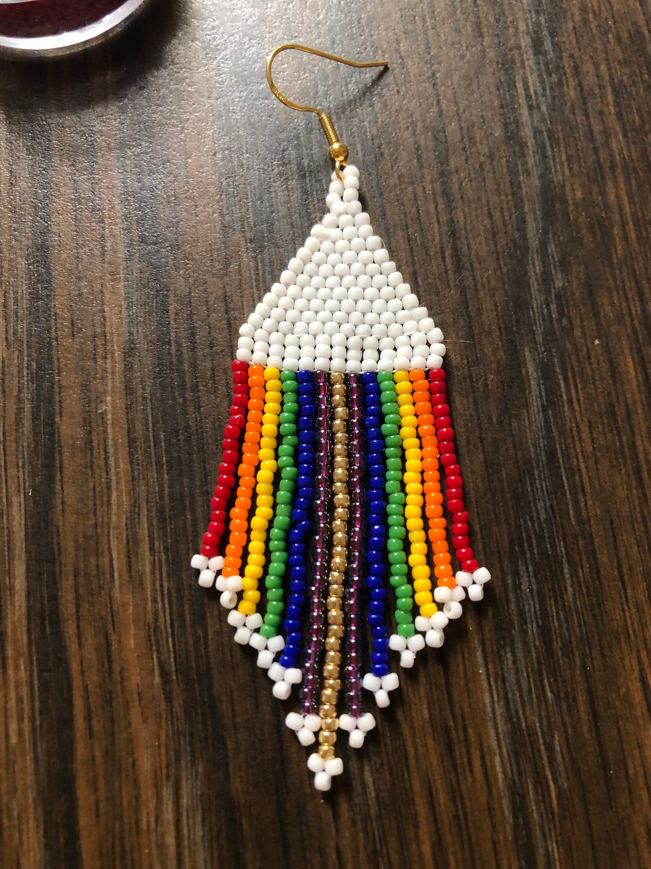 30g Regenbogen AB Glanz Klarglas Samen Lose Perlen Kleine Charms