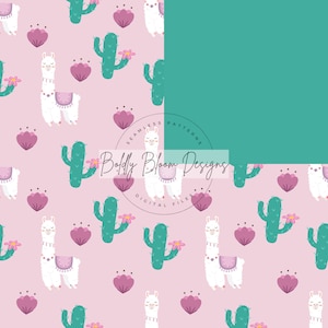Party Llama Seamless Pattern, Boho Llama Seamless, Llama Seamless, Festive Llama seamless file, Llama Digital Pattern