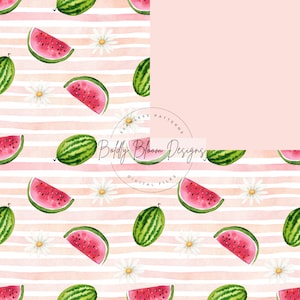 Watermelon Seamless Pattern, Watercolor watermelon Seamless Patterns, Melon Seamless, Fruit Seamless, Summer seamless file, Watermelon