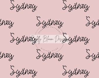 Personalized Name Seamless Pattern, Custom Name File, Seamless Name File, Digital Name File, Personalized Seamless Pattern, Name File
