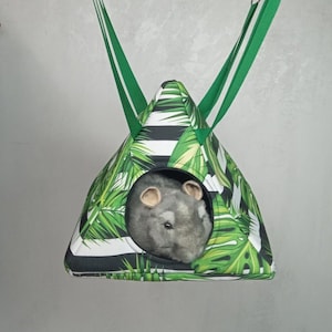 Pyramid-shaped house for small animals, rat hammock, chinchilla house, ferret hammock, chinchilla cage accessories, rat cage accessories