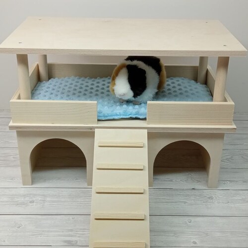 Wooden Guinea Pig House Guinea Pig Cage Accessories Wood Etsy